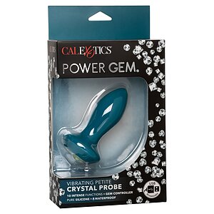 Anal Plug Vibrating Petite Crystal Probe Albastru