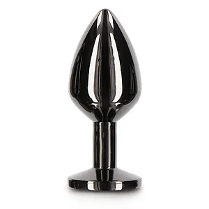 Anal Plug With Diamond Jewel M Negru pe SexLab