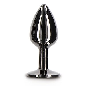 Anal Plug with Diamond Jewel Small Negru Anal Plug with Diamond Jewel Small Negru pe Sexlab.ro