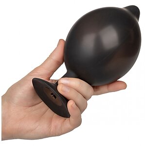 Anal Plug XL Silicone Inflatable 16cm Negru