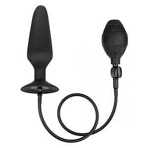 Anal Plug XL Silicone Inflatable Negru pe SexLab