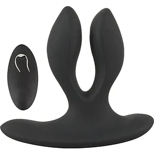 Anal Plug Xouxou Vibrating Expander Negru pe SexLab