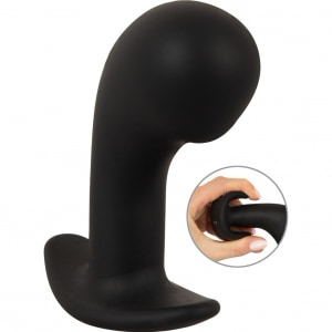 ANOS Big Head — Plug Prostatic cu Cap Mare, 10 Moduri Negru