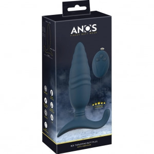 ANOS Plug Anal RC — 10 Moduri Vibrație, 10 Viteze împingere Albastru