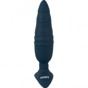 ANOS Plug Anal RC — 10 Moduri Vibrație, 10 Viteze împingere Albastru