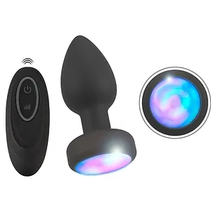 Anos Plug Anal RC cu LED Flash - 7 Moduri, Reîncărcabil Negru Anos Plug Anal RC cu LED Flash - 7 Moduri, Reîncărcabil Negru pe Sexlab.ro