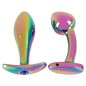 Pluguri Anale Metalice Finisaj Irizat Set