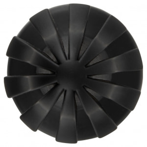 ANOS Super Soft Plug Anal 7 cm — Ventuză, Fixare Hands-free Negru
