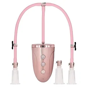 Automatic Rechargeable Clitoral And Nipple Pump Set pe SexLab