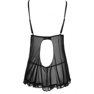 Babydoll Cottelli Collection Ruffles Negru S
