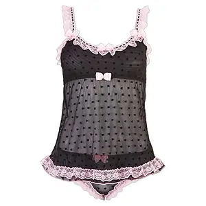 Babydoll Cottelli Collection Teresa Negru pe SexLab