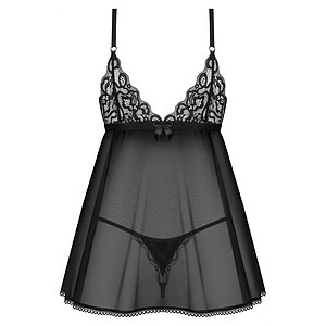 Babydoll Obsessive Blomentis Negru M-L