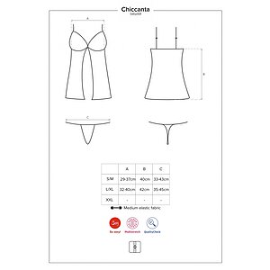 Babydoll Obsessive Chiccanta Negru S-M