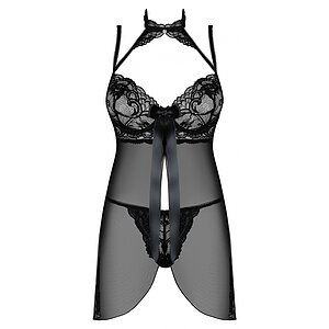 Babydoll Obsessive Elizenes Negru pe Sexlab.ro