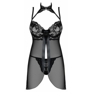 Babydoll Obsessive Elizenes Negru pe Sexlab.ro