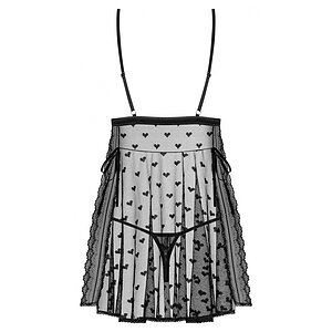 Babydoll Obsessive Heartia Negru S-M