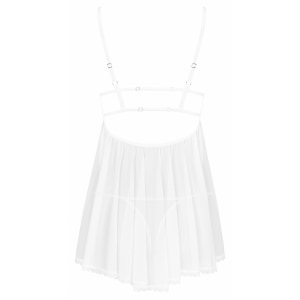 Babydoll Obsessive Heavenlly Alb XL-2XL
