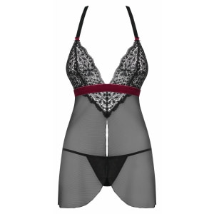 Babydoll Obsessive Rossita Negru S-M