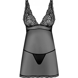 Babydoll Obsessive Sweetia Negru pe SexLab