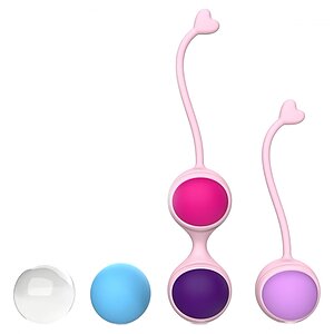 Beautiful Kegel Set: 5 Bile Vaginale Progresive, Discrete Multicolor pe SexLab