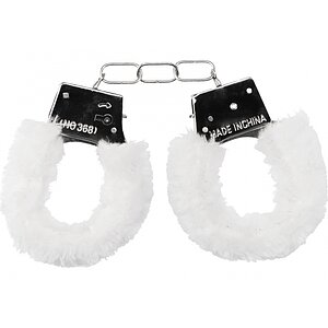 Beginners Handcuffs Furry Alb Beginners Handcuffs Furry Alb pe Sexlab.ro