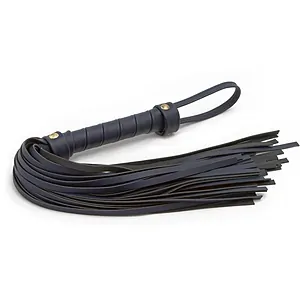 Bici Bondage Couture Flogger Albastru pe SexLab