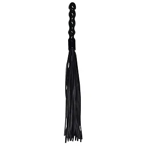 Bici Flogger Piele Negru pe SexLab