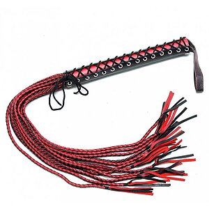 Bici Rimba Bondage Play Flogger Negru pe SexLab