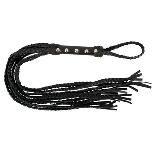 Flogger Piele 9 Cozi Pentru Jocuri Bdsm Flogger Cu Bucla Pentru Incheietura Siguranta