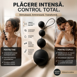Bile Anale Deluxe Vibro Negru