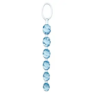 Bile Anale Swirl Pleasure Beads Albastru pe SexLab