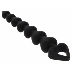 Bile Anale ToyJoy Heart Beads Negru Bile Anale ToyJoy Heart Beads Negru pe Sexlab.ro