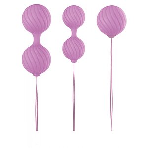 Bile Vaginale Luxe O Weighted Kegel Roz pe SexLab