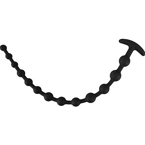 Black Velvets Anal Beads Negru pe SexLab