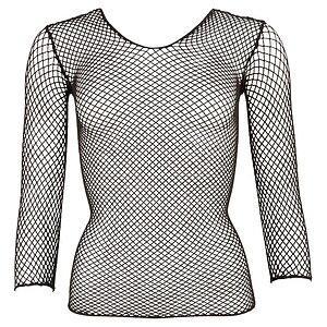 Bluză Din Plasă No:Xqse Negru pe Sexlab.ro