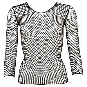 Bluză Din Plasă No:Xqse Negru pe Sexlab.ro
