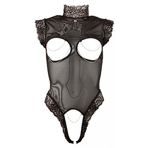 Body Abierta Fina Sâni Decupați Negru pe Sexlab.ro