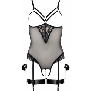 Body Cottelli Collection Bondge Fun Negru Body Cottelli Collection Bondge Fun Negru pe Sexlab.ro
