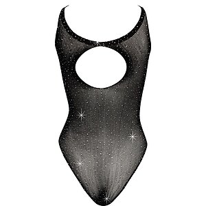 Body Cottelli Fantasy, Strasuri All-over — S-L, Negru S-L