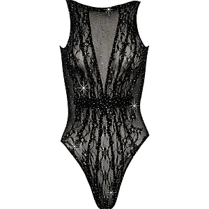 Body Cottelli Fantasy, Strasuri All-over — S-L, Negru pe Sexlab.ro