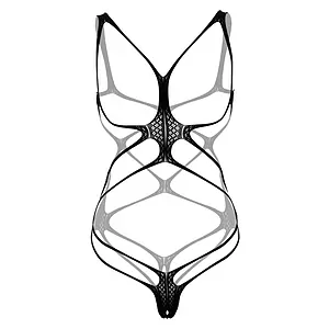 Body Daring Intimates Strappy Open Cup Negru pe SexLab