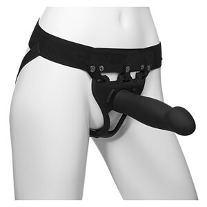Body Extensions Hollow Strap-On Be Bold Negru pe SexLab