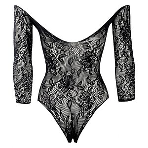 Body Le Desir Wonder Rhinestone Fun Negru XL-2XL