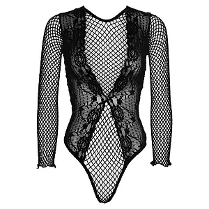 Body Leg Avenue High Cut Lace Net Negru Body Leg Avenue High Cut Lace Net Negru pe SexLab