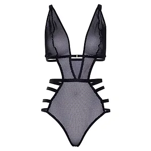 Body Leg Avenue Net Cut Out Allesia Negru pe SexLab