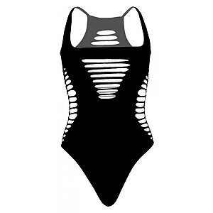 Body Leg Avenue Racer Negru pe SexLab
