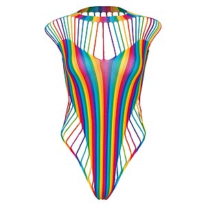 Body Leg Avenue Shredded Opaque Multicolor pe SexLab