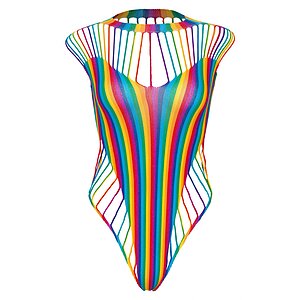 Body Leg Avenue Shredded Opaque Multicolor pe SexLab