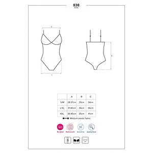 Body Obsessive 838-TED Negru S-M
