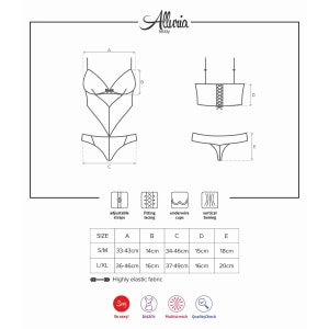 Body Obsessive Alluria Negru S-M